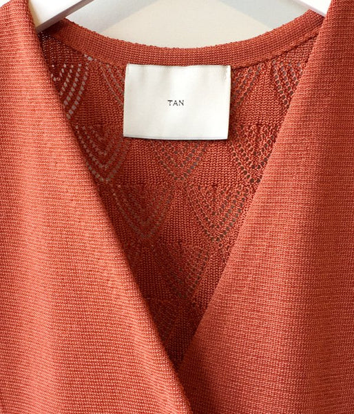 TAN/LACY VEST (ORANGE)