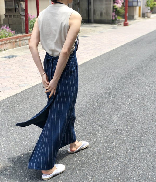 WRYHT/SLEEVELESS BINDER-NECK TEE(DUNE)