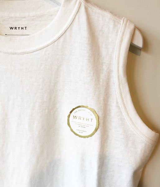 WRYHT/SLEEVELESS BINDER-NECK TEE(OFFWHITE)