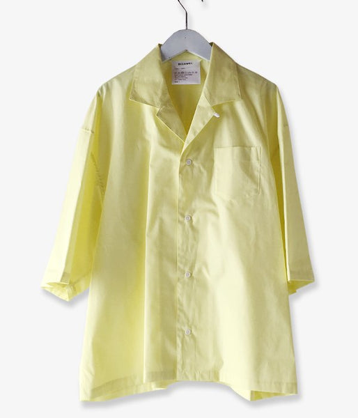 DIGAWEL/CAMP COLLAR S/S SHIRT (YELLOW)