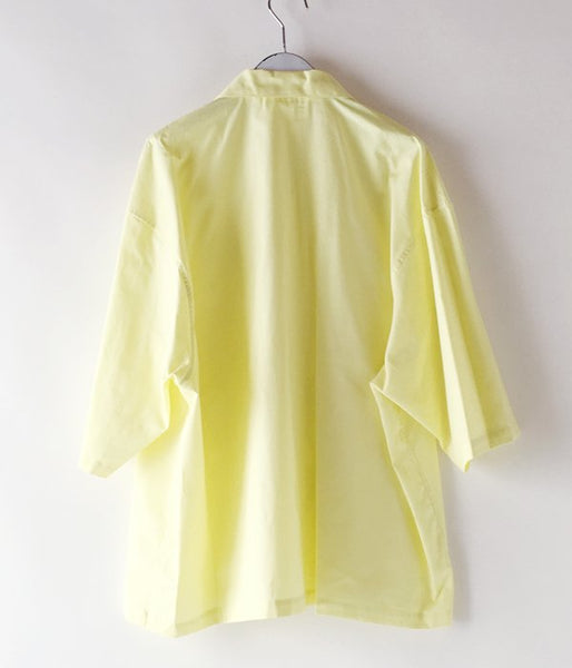DIGAWEL/CAMP COLLAR S/S SHIRT (YELLOW)