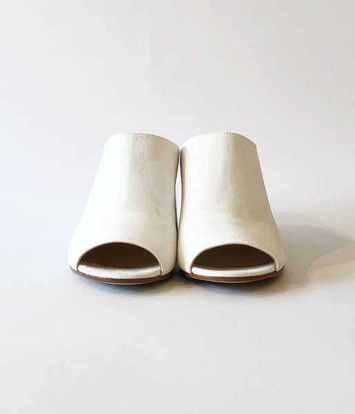 MM6 MAISON MARGIELA/PAINT HEEL OPEN TOE SANDAL(WHITE)
