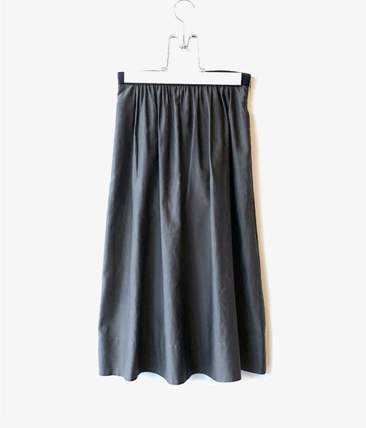 MARGARET HOWELL/COTTON SILK SKIRT(BROWN)