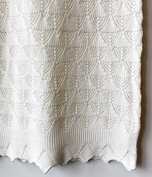 TAN/LACY LONG SKIRT (OFFWHITE)