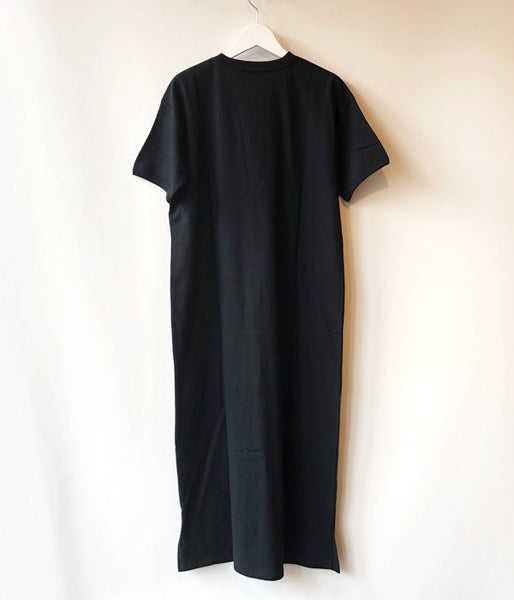 WRYHT/MAXI LENGTH BINDER-NECK TEE(BLACK)