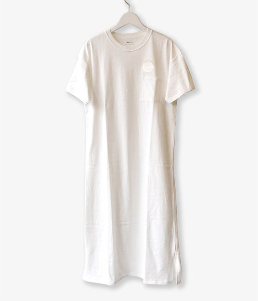 WRYHT/MAXI LENGTH BINDER-NECK TEE(OFFWHITE)