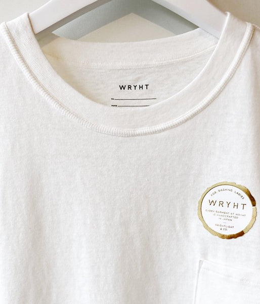 WRYHT/MAXI LENGTH BINDER-NECK TEE(OFFWHITE)