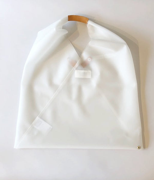 MM6 MAISON MARGIELA/JAPANESE TOTE BAG "PVC MM6 LOGO"(WHITE)