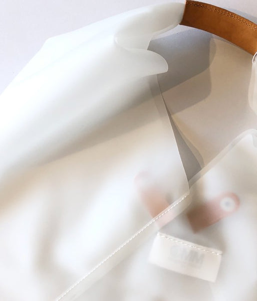 MM6 MAISON MARGIELA/JAPANESE TOTE BAG "PVC MM6 LOGO"(WHITE)