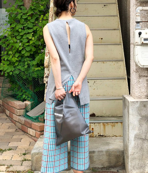 MM6 MAISON MARGIELA/JAPANESE TOTE BAG "PVC MM6 LOGO" MINI(BLACK)