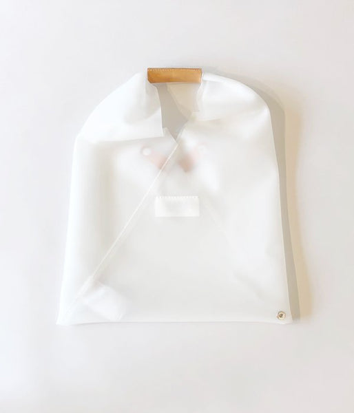 MM6 MAISON MARGIELA/JAPANESE TOTE BAG "PVC MM6 LOGO" MINI(WHITE)