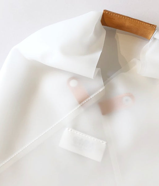 MM6 MAISON MARGIELA/JAPANESE TOTE BAG "PVC MM6 LOGO" MINI(WHITE)