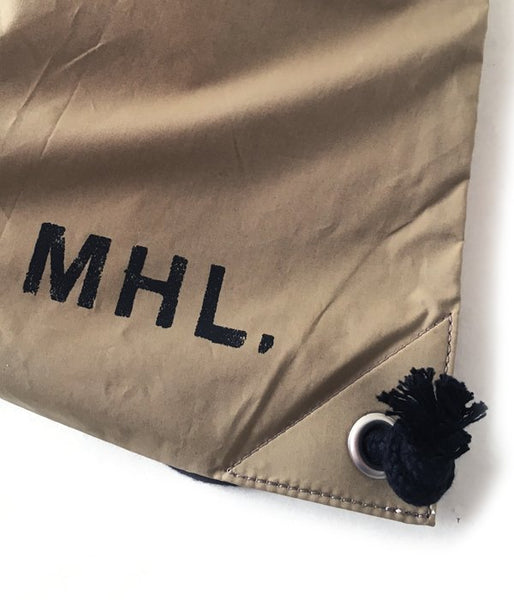 MHL./COATING COTTON TYPEWRITER KNAPSACK (BEIGE)