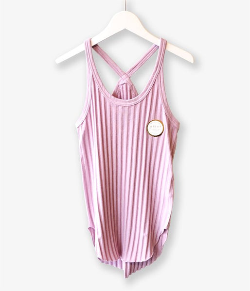 WRYHT/X-BACK RIBBED TANK(HYDRANGEA)