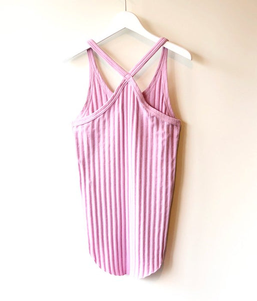 WRYHT/X-BACK RIBBED TANK(HYDRANGEA)