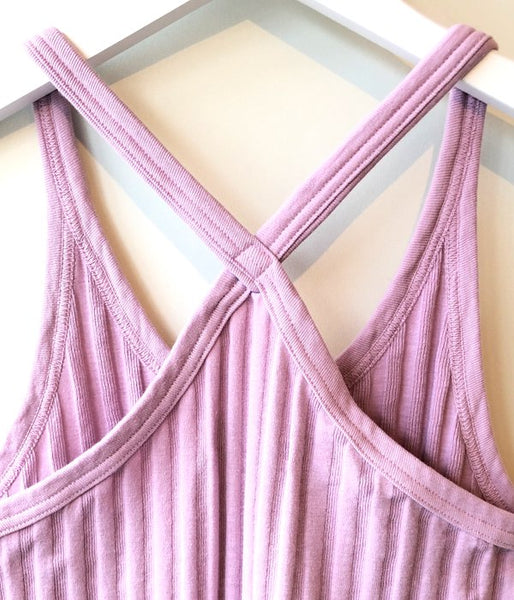 WRYHT/X-BACK RIBBED TANK(HYDRANGEA)