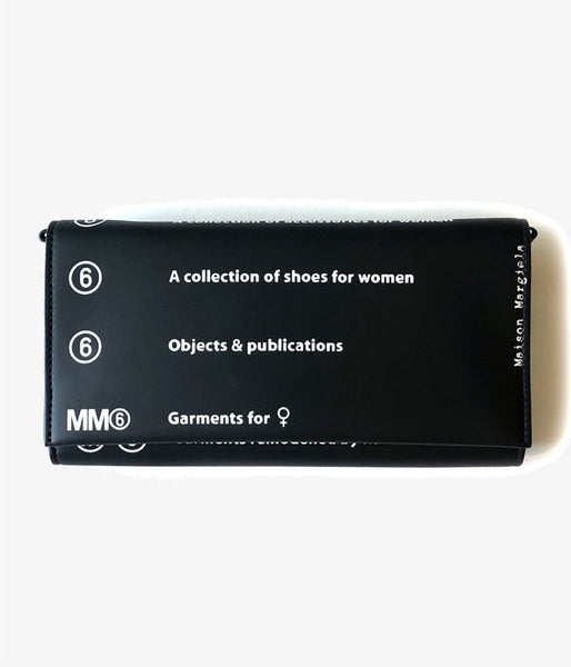 MM6 MAISON MARGIELA/MM6 LOGO POCHET WALLET(BLACK)