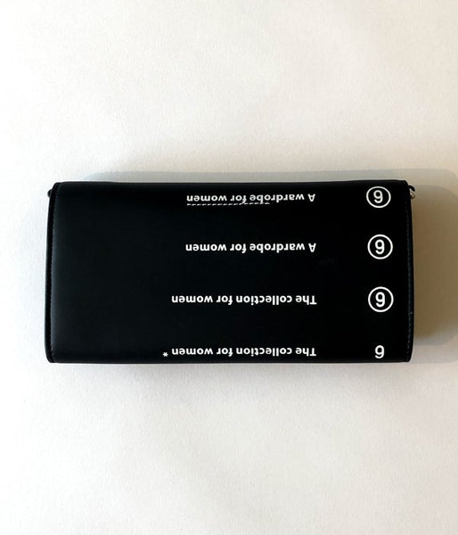 MM6 MAISON MARGIELA/MM6 LOGO POCHET WALLET(BLACK)