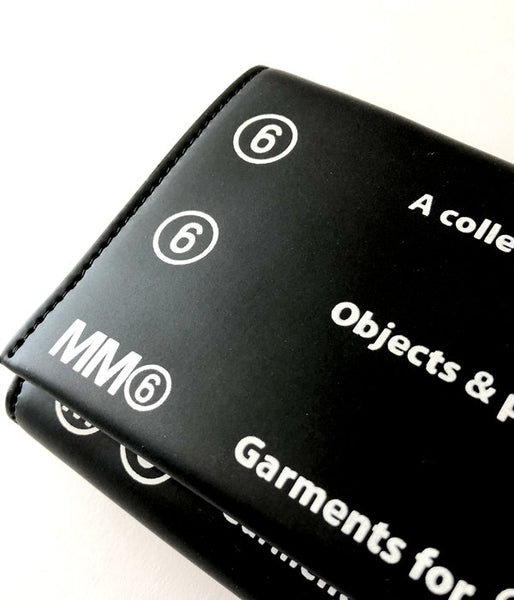 MM6 MAISON MARGIELA/MM6 LOGO POCHET WALLET(BLACK)