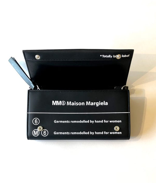 MM6 MAISON MARGIELA/MM6 LOGO POCHET WALLET(BLACK)