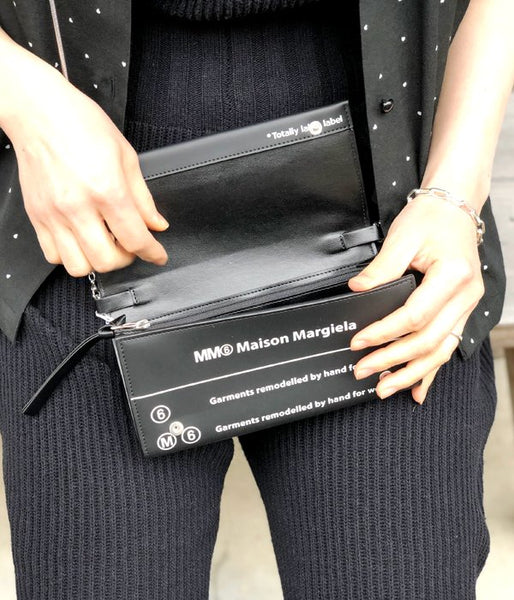 MM6 MAISON MARGIELA/MM6 LOGO POCHET WALLET(BLACK)
