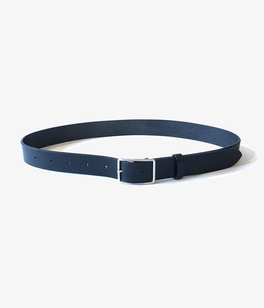 MARGARET HOWELL/OILED LEATHER BELT(BLACK)