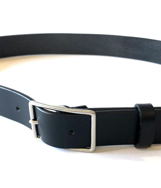 MARGARET HOWELL/OILED LEATHER BELT(BLACK)