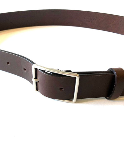 MARGARET HOWELL/OILED LEATHER BELT(BROWN)