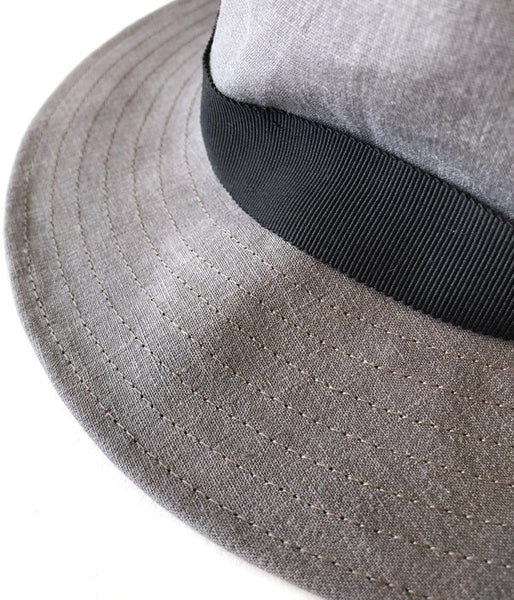 MARGARET HOWELL/LINEN HAT(GRAY)