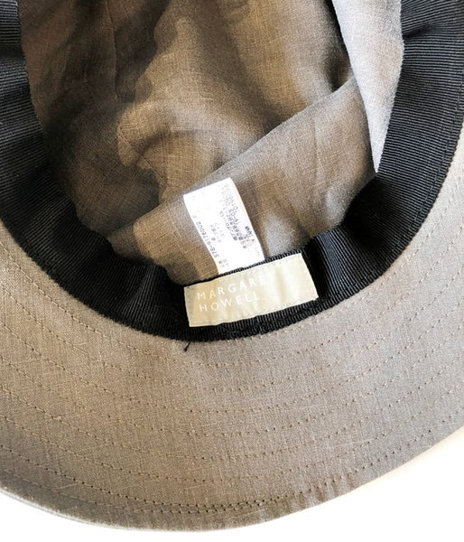 MARGARET HOWELL/LINEN HAT(GRAY)