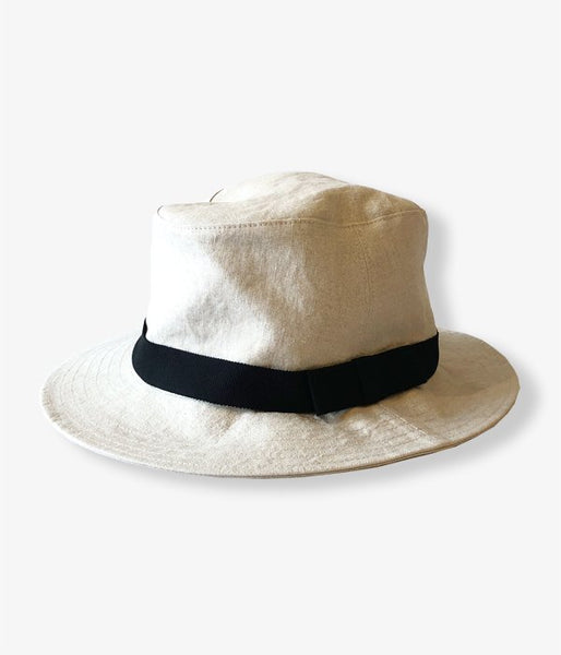 MARGARET HOWELL/LINEN HAT(BEIGE)