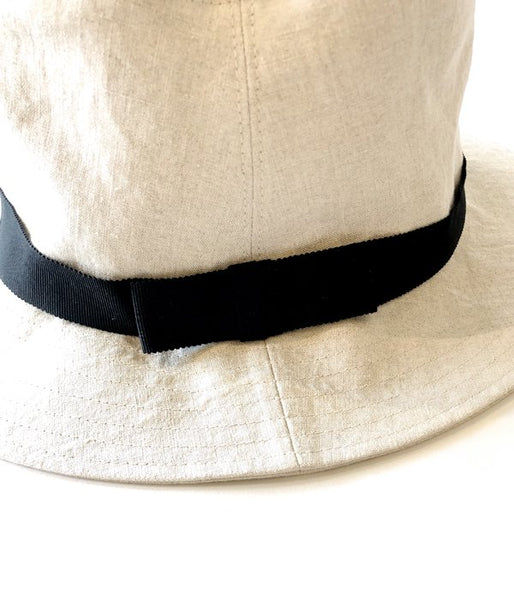 MARGARET HOWELL/LINEN HAT(BEIGE)