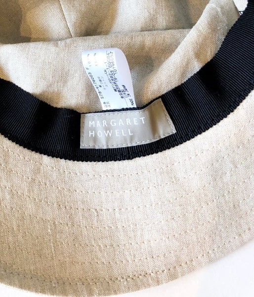 MARGARET HOWELL/LINEN HAT(BEIGE)