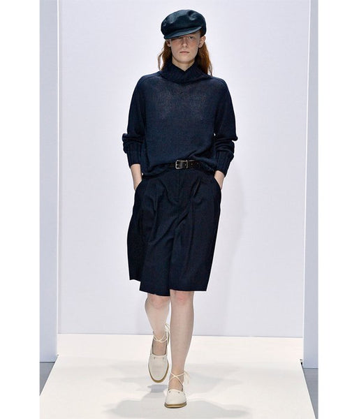 MARGARET HOWELL/LINEN HUNTING CAP(NAVY)