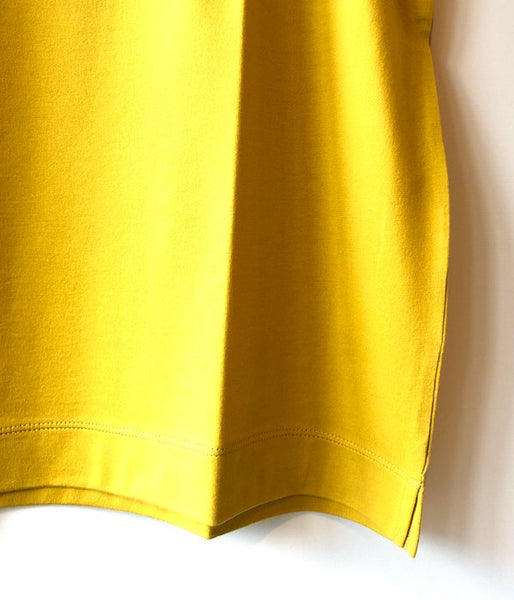MARGARET HOWELL/PLAIN COTTON JERSEY TEE(YELLOW)