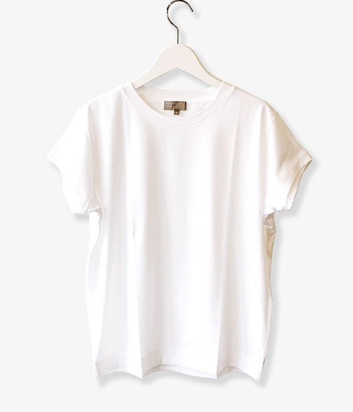 MARGARET HOWELL/PLAIN COTTON JERSEY TEE(WHITE)