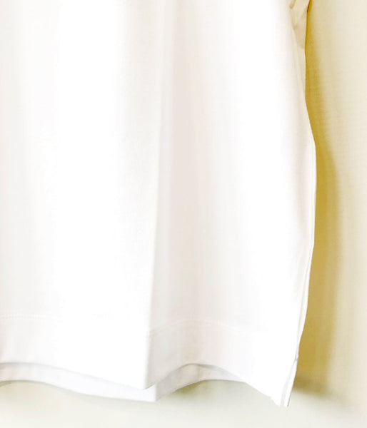 MARGARET HOWELL/PLAIN COTTON JERSEY TEE(WHITE)
