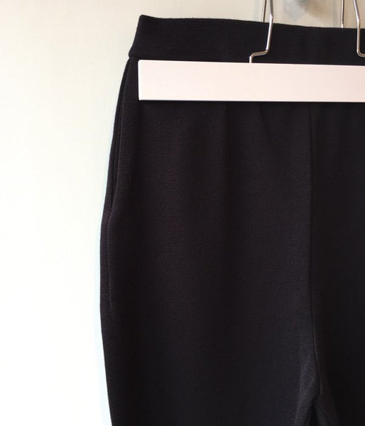 TAN/SIDEBUTTONS TAPERED PANTS (BLACK)