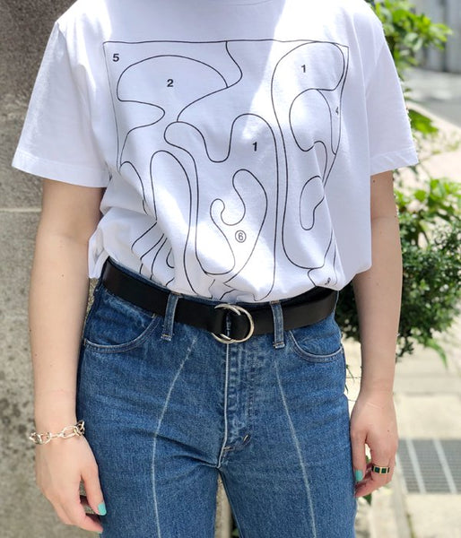 Aeta/OVAL RING BELT M(BLACK)
