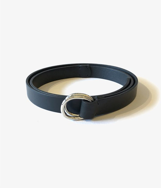 Aeta/OVAL RING BELT S(BLACK)