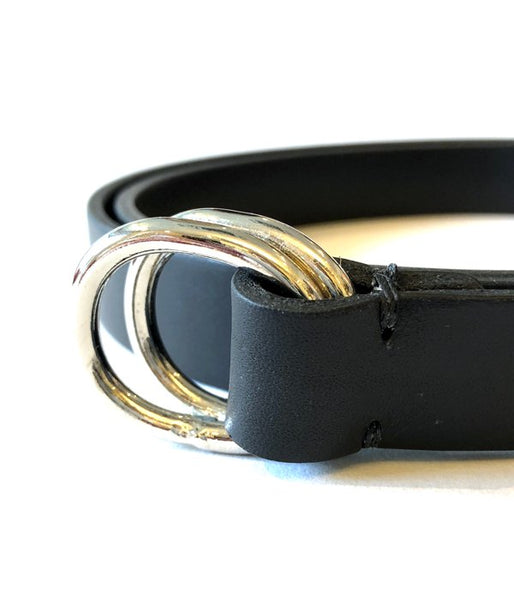 Aeta/OVAL RING BELT S(BLACK)