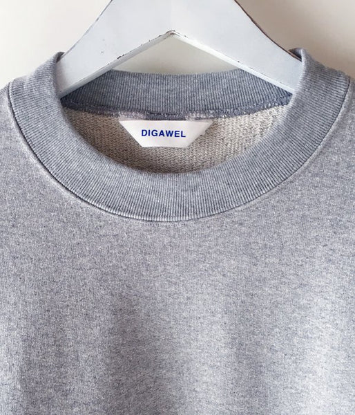 DIGAWEL/SWEAT SHIRT (RUBBER PRINT) (GRAY)