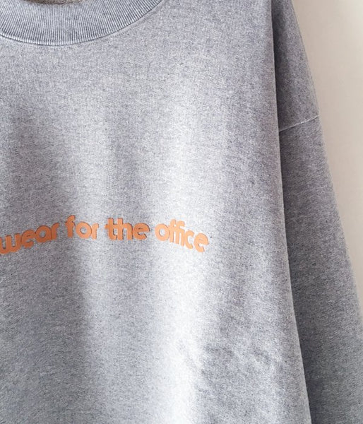 DIGAWEL/SWEAT SHIRT (RUBBER PRINT) (GRAY)