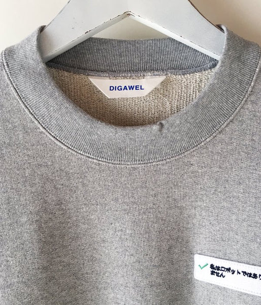 DIGAWEL/SWEAT SHIRT (WAPPEN) (GRAY)