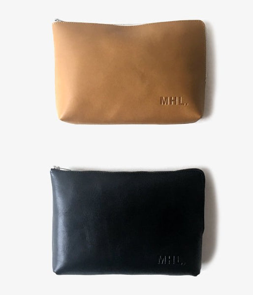 MHL./BASIC LEATHER POUCH (L)