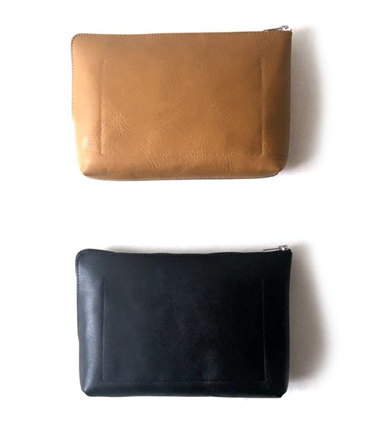 MHL./BASIC LEATHER POUCH (L)
