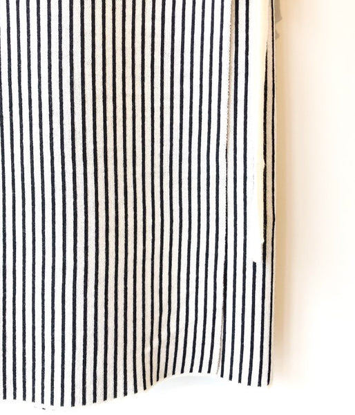 TAN/STRIPES WRAP SKIRT (BLACK)