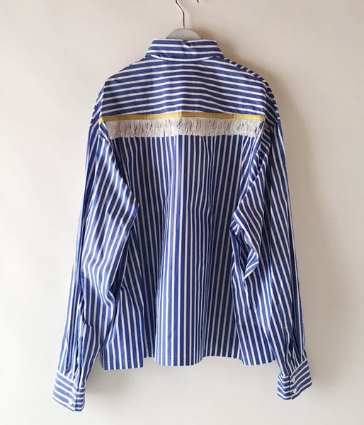 DIGAWEL/FRINGE SHIRT (BLOCK STRIPE)