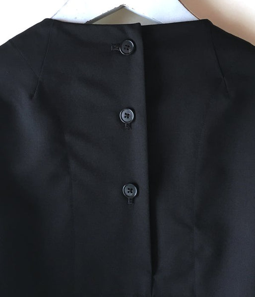 holk/NO COLLER DRESS (BLACK)