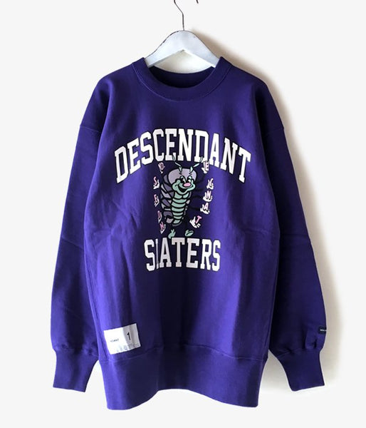 DESCENDANT/CRUSTER CREW NECK SWEATSHIRT 01 (PURPLE)
